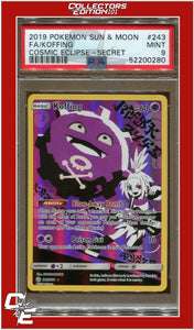 Cosmic Eclipse 243 Full Art Koffing Secret PSA 9