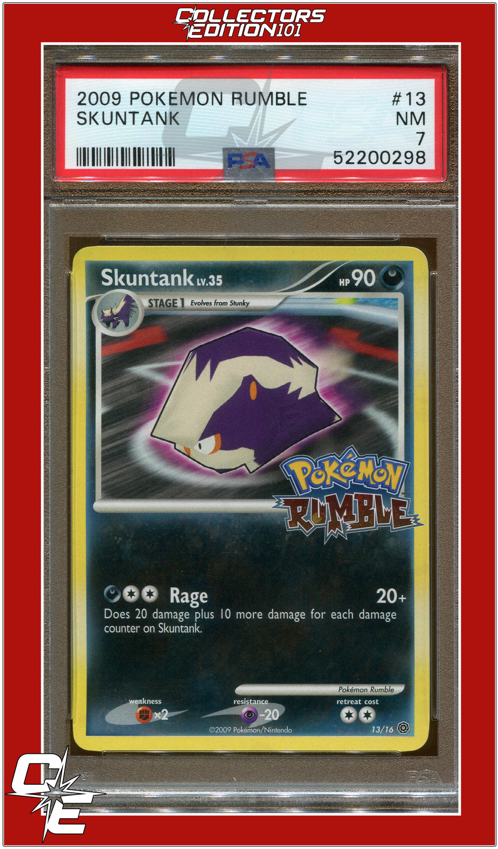 Pokemon Rumble 13 Skuntank PSA 7