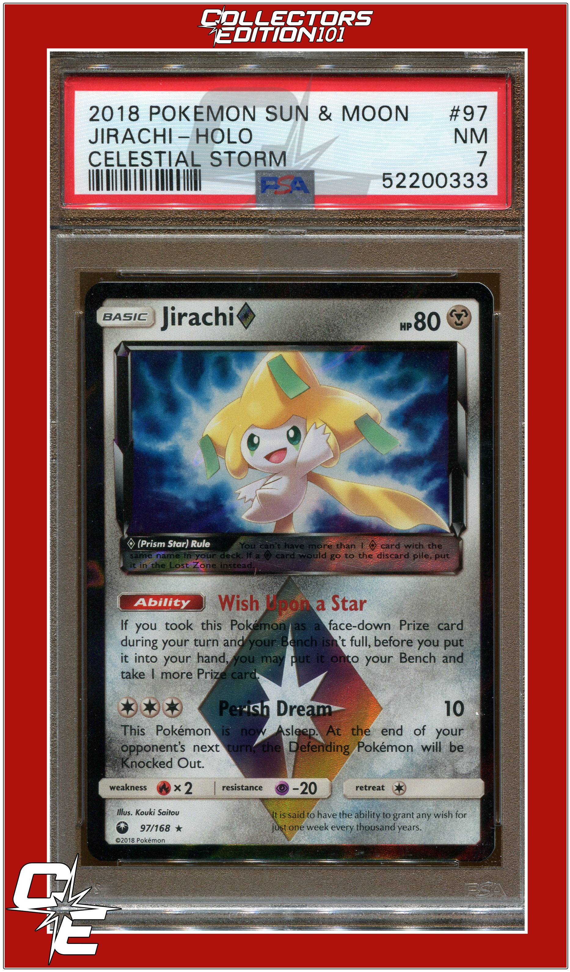 Pokemon Jirachi Prism Celestial Storm selling 10