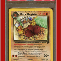 Team Rocket 23 Dark Dugtrio PSA 8