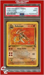 Fossil 24 Kabutops 1st Edition PSA 9