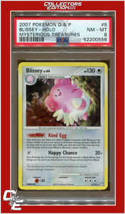 Mysterious Treasures 5 Blissey Holo PSA 8