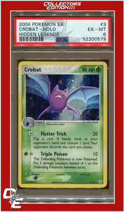 EX Hidden Legends 3 Crobat Holo PSA 6