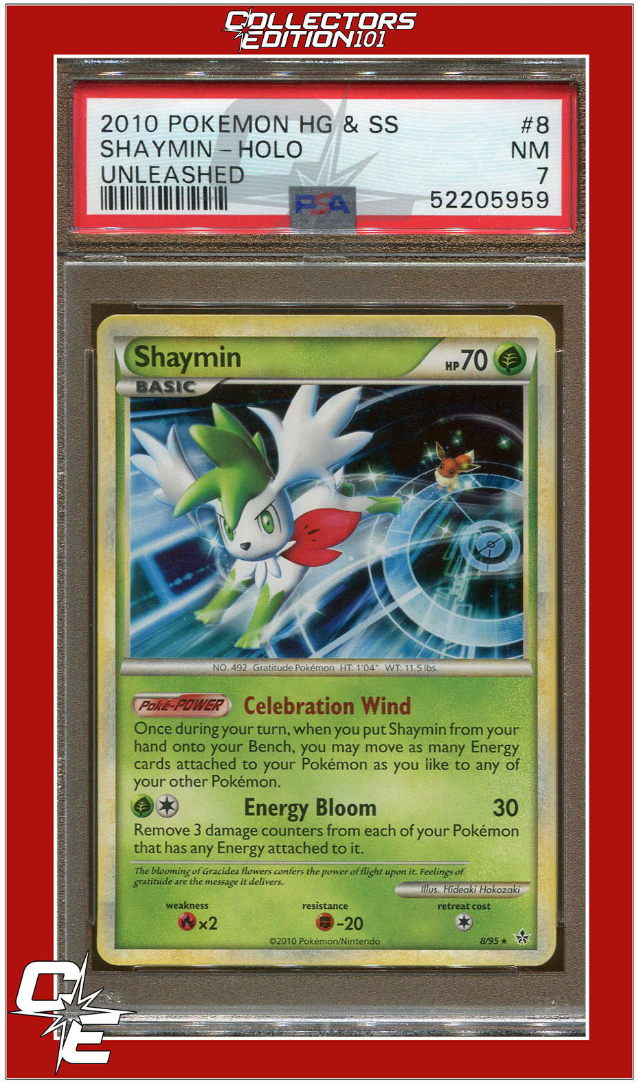 Unleashed 8 Shaymin Holo PSA 7 | Collectors Edition 101 Unleashed 8 Shaymin Holo PSA 7 | Collectors Edition 101