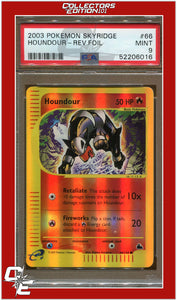 Skyridge 66 Houndour Reverse Foil PSA 9