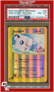 Skyridge 68 Jigglypuff Reverse Foil PSA 8