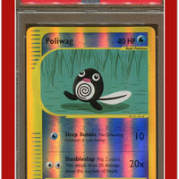 Skyridge 87 Poliwag Reverse Foil PSA 8