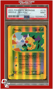 Skyridge 115 Weedle Reverse Foil PSA 9