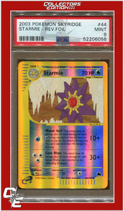 Skyridge 44 Starmie Reverse Foil PSA 9