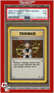 Gym Heroes 15 Brock Holo PSA 7