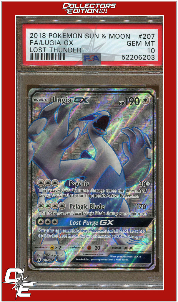 Card Lugia-GX 159/214 da coleção Lost Thunder