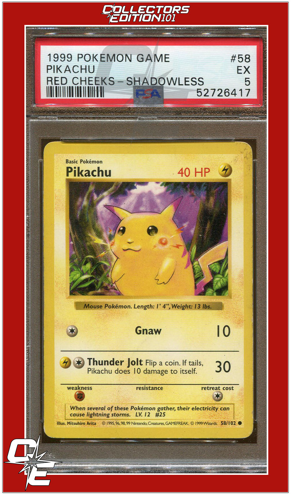 Pikachu Base Set newest 1st Edition Shadowless