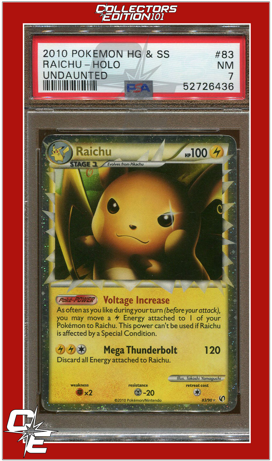 Pokemon selling raichu fossil holo bgs 8.5 vintage psa cgc