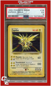 Base Set 16 Zapdos Holo PSA 5