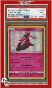 Hidden Fates SV36 Diancie Holo PSA 9