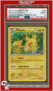 Generations 26 Pikachu Holo Toys R US PSA 9