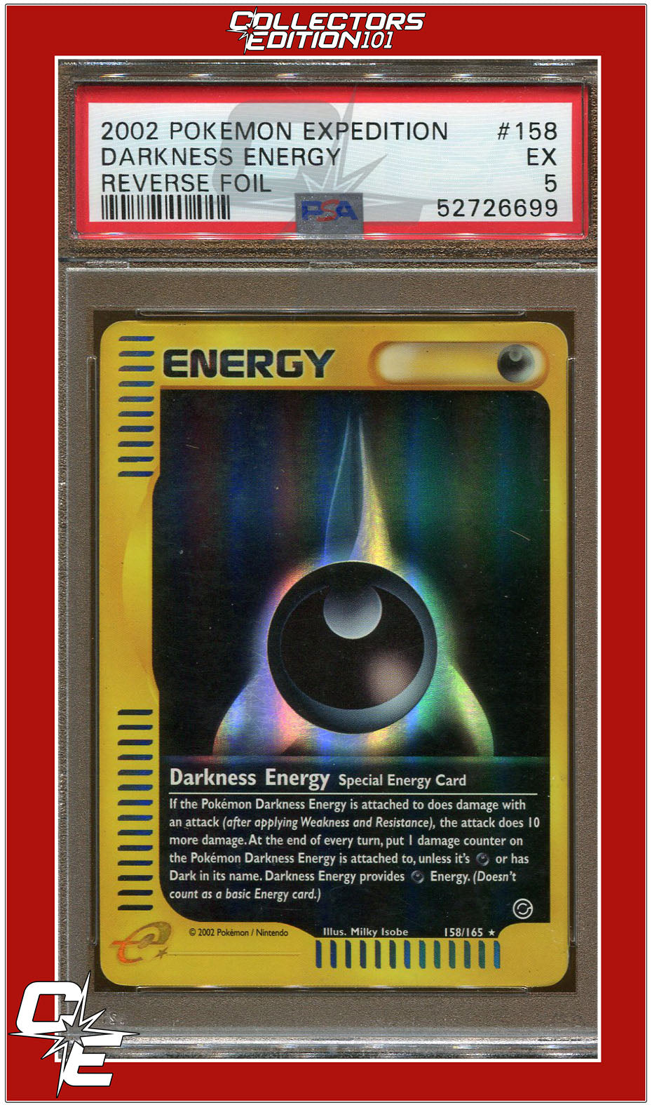 Expedition 158 Darkness Energy Reverse Foil PSA 5