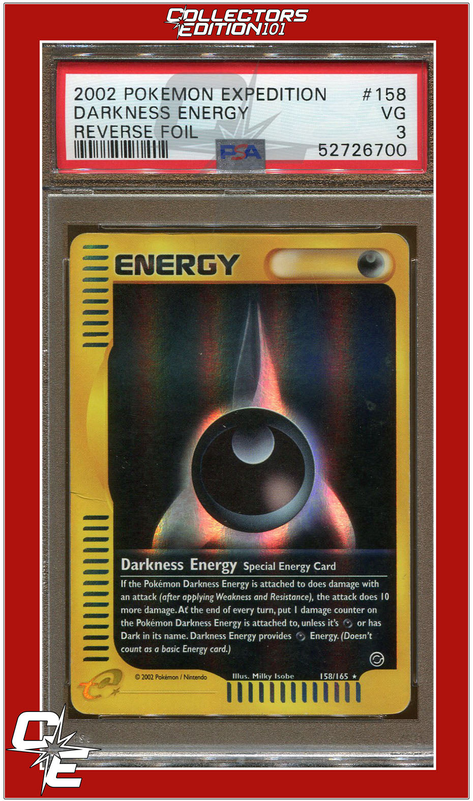 Expedition 158 Darkness Energy Reverse Foil PSA 3