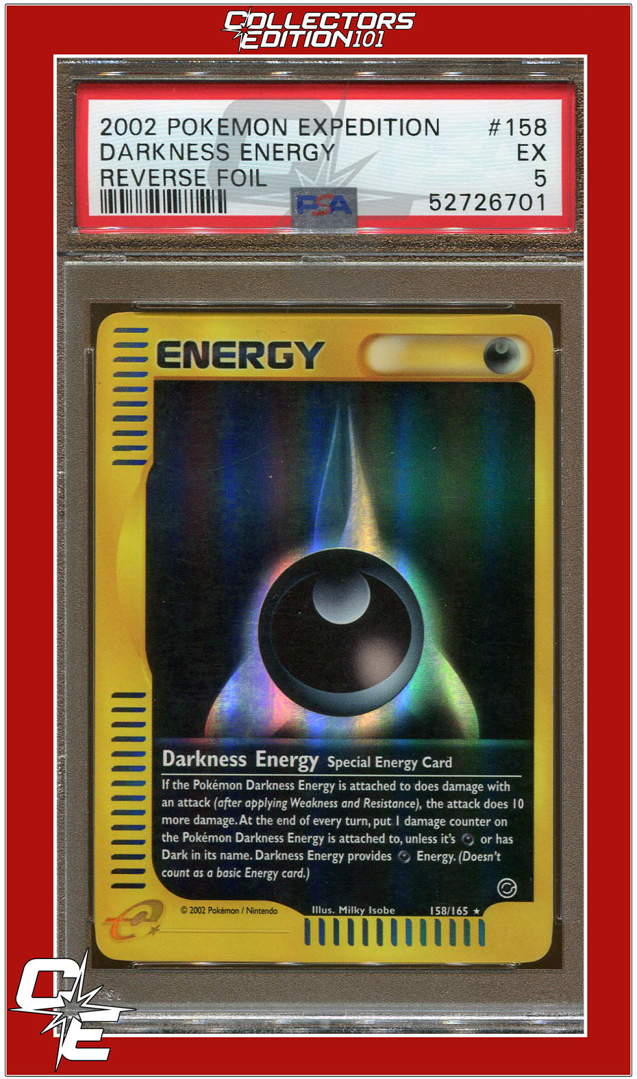 Expedition 158 Darkness Energy Reverse Foil PSA 5