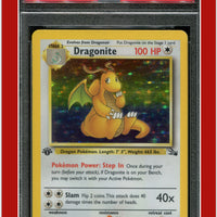 Fossil 4 Dragonite Holo 1st Edition PSA 6