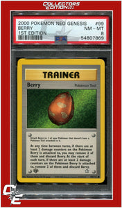 Neo Genesis 1st Edition 99 Berry PSA 8