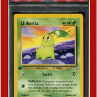 Neo Genesis 1st Edition 53 Chikorita PSA 8