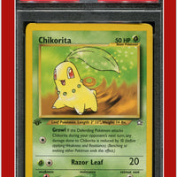 Neo Genesis 1st Edition 54 Chikorita PSA 9