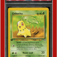 Neo Genesis 1st Edition 54 Chikorita PSA 9