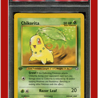 Neo Genesis 1st Edition 54 Chikorita PSA 8