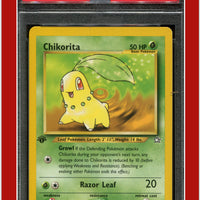 Neo Genesis 1st Edition 54 Chikorita PSA 9