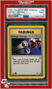 Neo Genesis 1st Edition 85 Energy Charge PSA 9