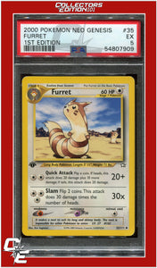 Neo Genesis 1st Edition 35 Furret PSA 5