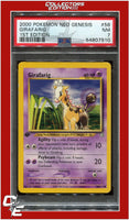 Neo Genesis 1st Edition 58 Girafarig PSA 7
