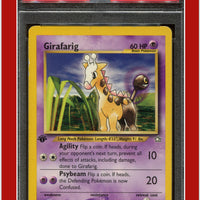 Neo Genesis 1st Edition 58 Girafarig PSA 7