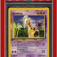 Neo Genesis 1st Edition 58 Girafarig PSA 7