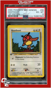 Neo Genesis 1st Edition 60 Hoothoot PSA 6