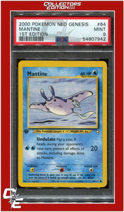 Neo Genesis 1st Edition 64 Mantine PSA 9