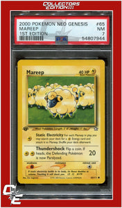 Neo Genesis 1st Edition 65 Mareep PSA 7