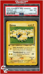 Neo Genesis 1st Edition 65 Mareep PSA 8