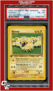 Neo Genesis 1st Edition 65 Mareep PSA 6