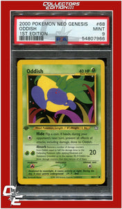 Neo Genesis 1st Edition 68 Oddish PSA 9