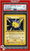 Neo Genesis 1st Edition 70 Pikachu PSA 9
