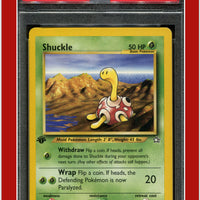 Neo Genesis 1st Edition 72 Shuckle PSA 8