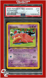 Neo Genesis 1st Edition 73 Slowpoke PSA 5