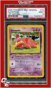 Neo Genesis 1st Edition 73 Slowpoke PSA 9