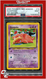 Neo Genesis 1st Edition 73 Slowpoke PSA 9