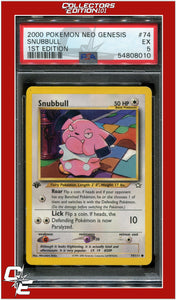 Neo Genesis 1st Edition 74 Snubbull PSA 5