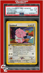 Neo Genesis 1st Edition 74 Snubbull PSA 8