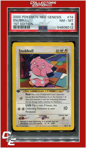 Neo Genesis 1st Edition 74 Snubbull PSA 8