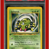 Neo Genesis 1st Edition 75 Spinarak PSA 8